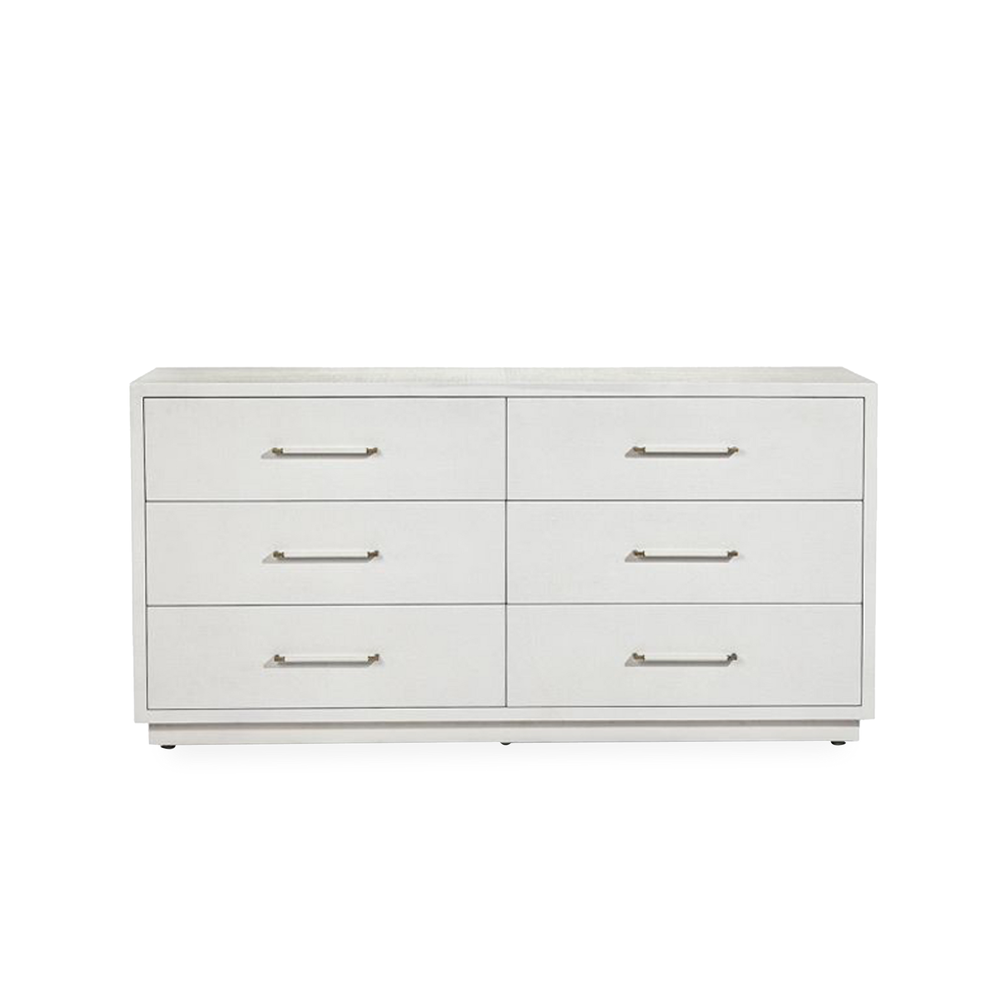 With its clean lines and textured surface, the Bancroft 6-Drawer Dresser offers the ultimate contemporary style for your bedroom.