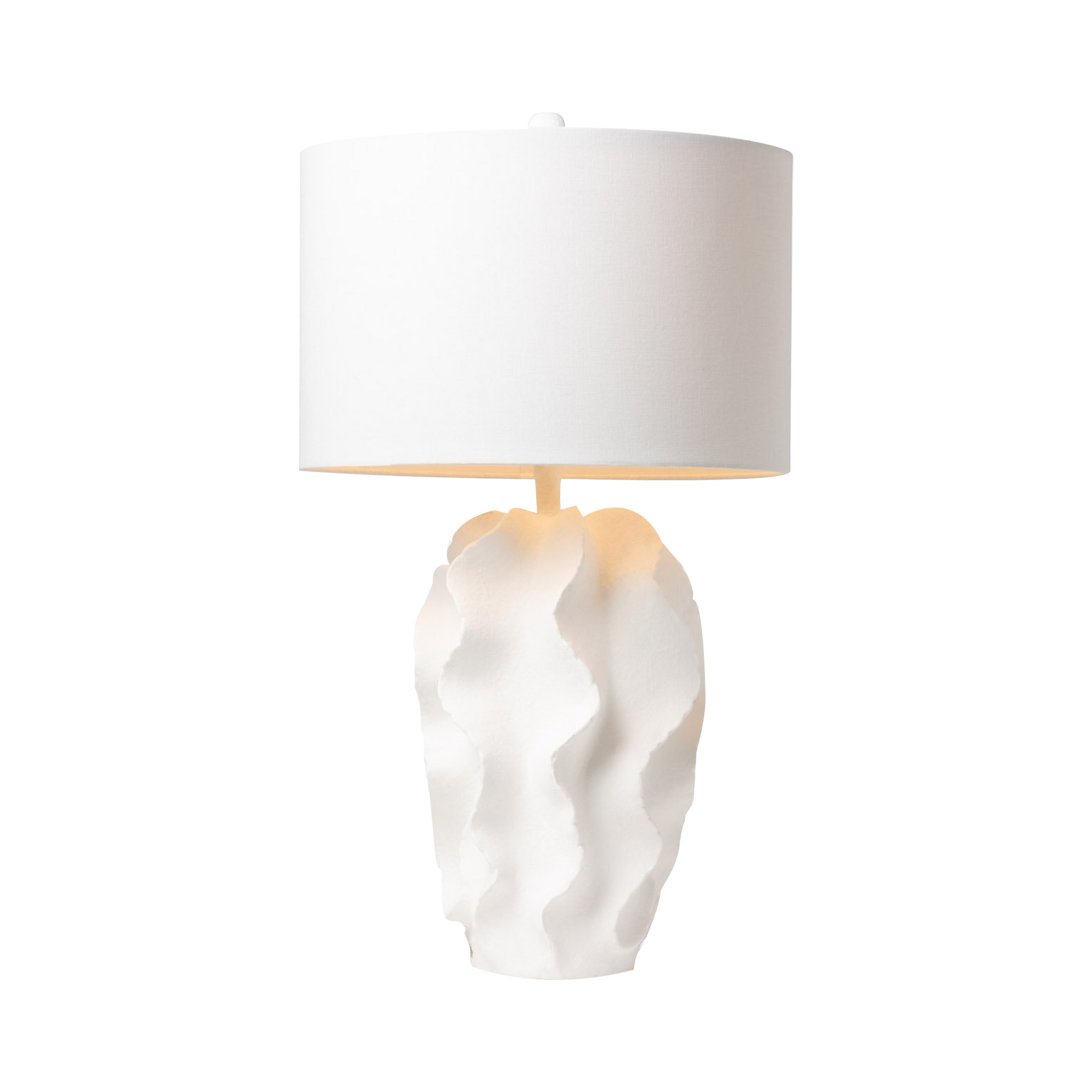 Introduce organic warmth into your space with the Resin Table Lamp.