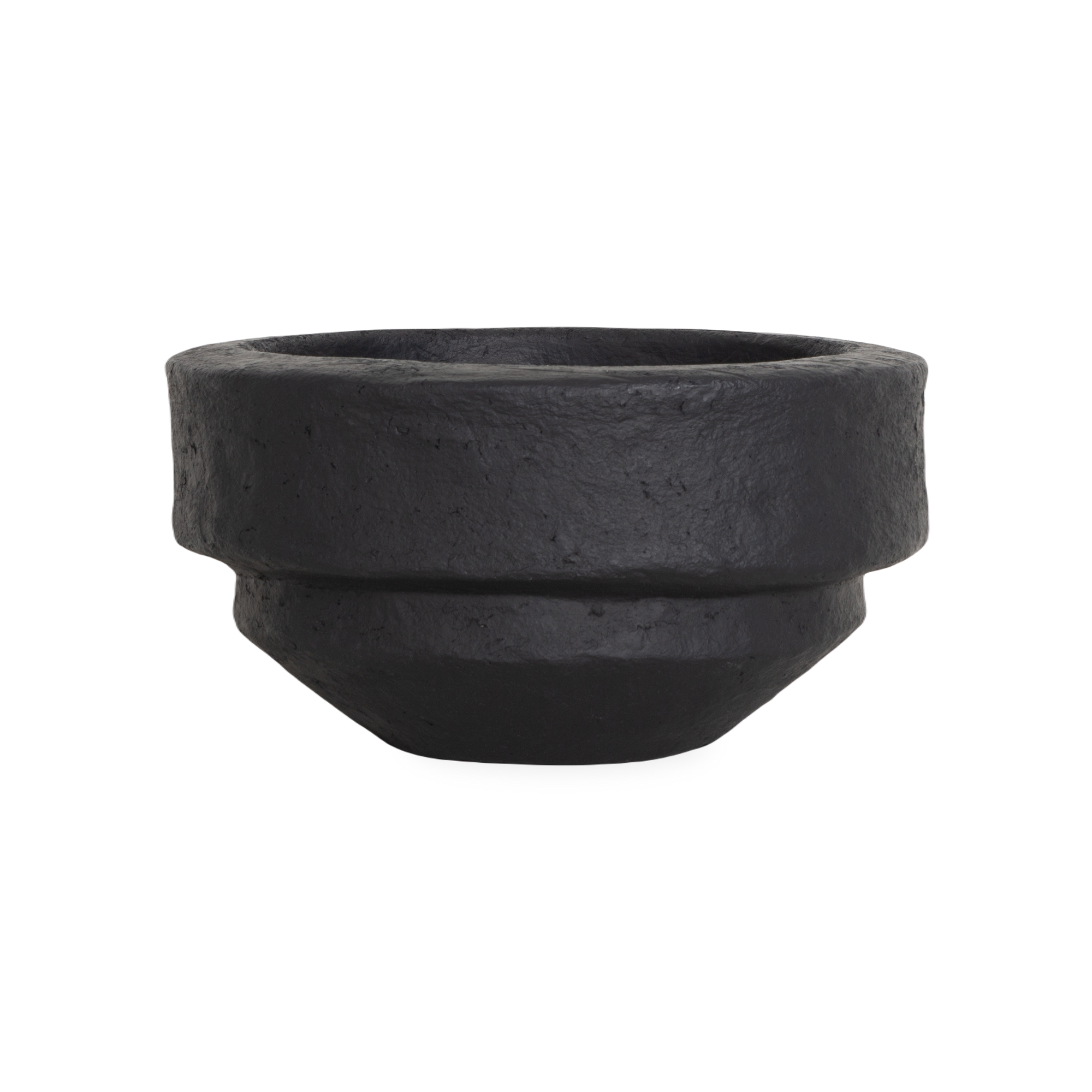 The Paper Mache Bowl features an elegantly texturized body, clean straight lines and a functional design.