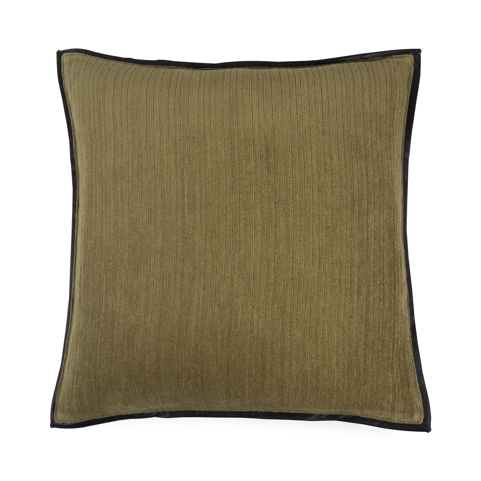 Leather Border Pillow