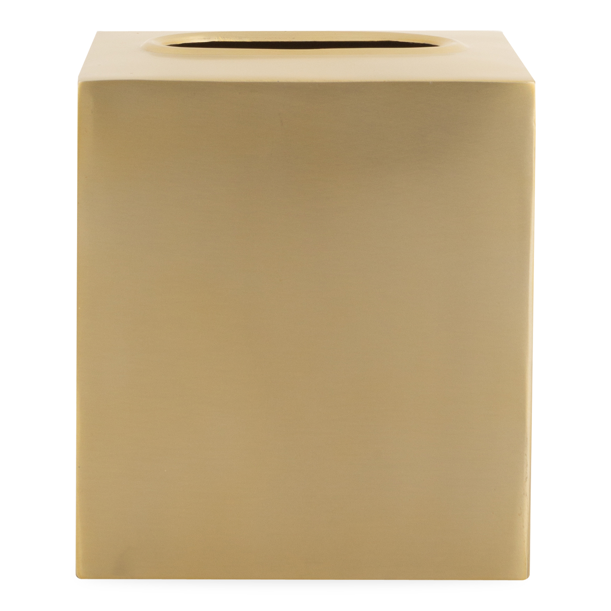 Characterized by its clean design and sleek silhouettes, the Essential Collection features an effortlessly elegant matte brass finish that will elevate any bathroom or kitchen coun