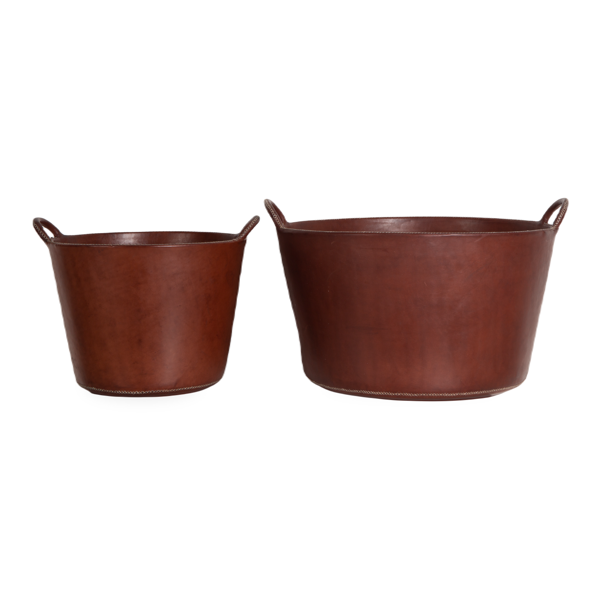 Solid Leather Basket