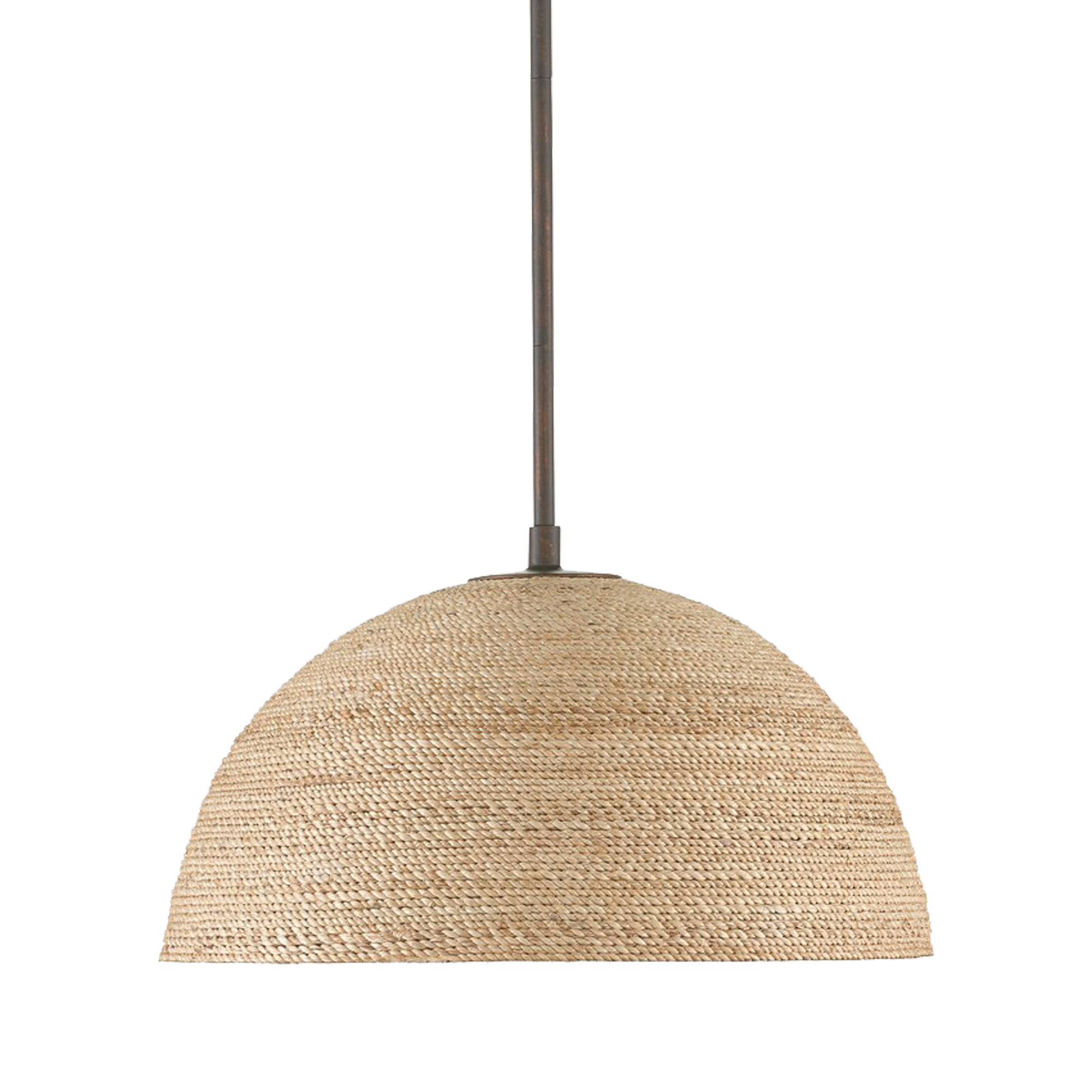 Hanging from a bronze-gold stem, the Tobago Pendant has the quintessential pared-down shape that is perfect for contemporary interiors.