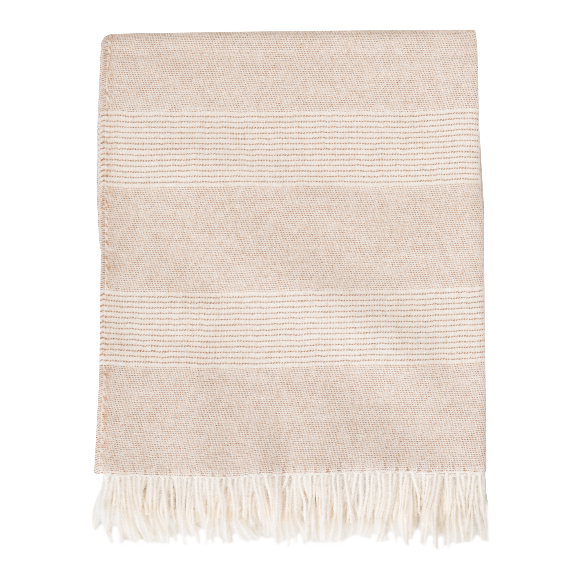 The soft and light texture of the Baby Alpaca Throw adds a touch of luxury to any room.