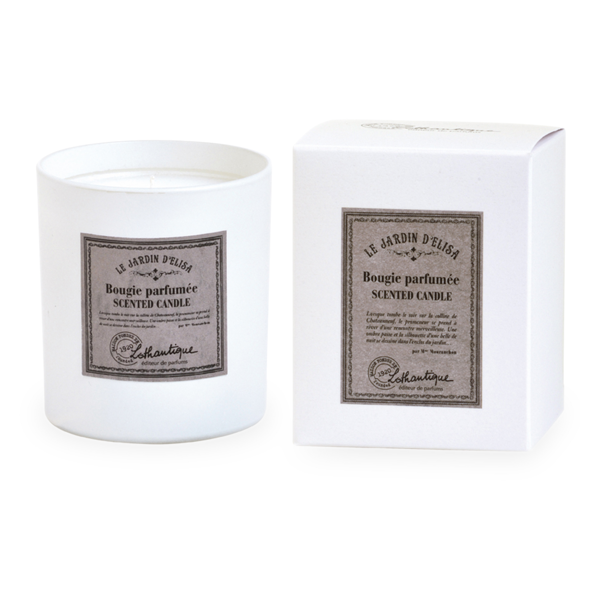 Infused with a romantic blend of Citron, Jasmine and White Musk notes, Le Jardin d'Elisa candle is a must have.