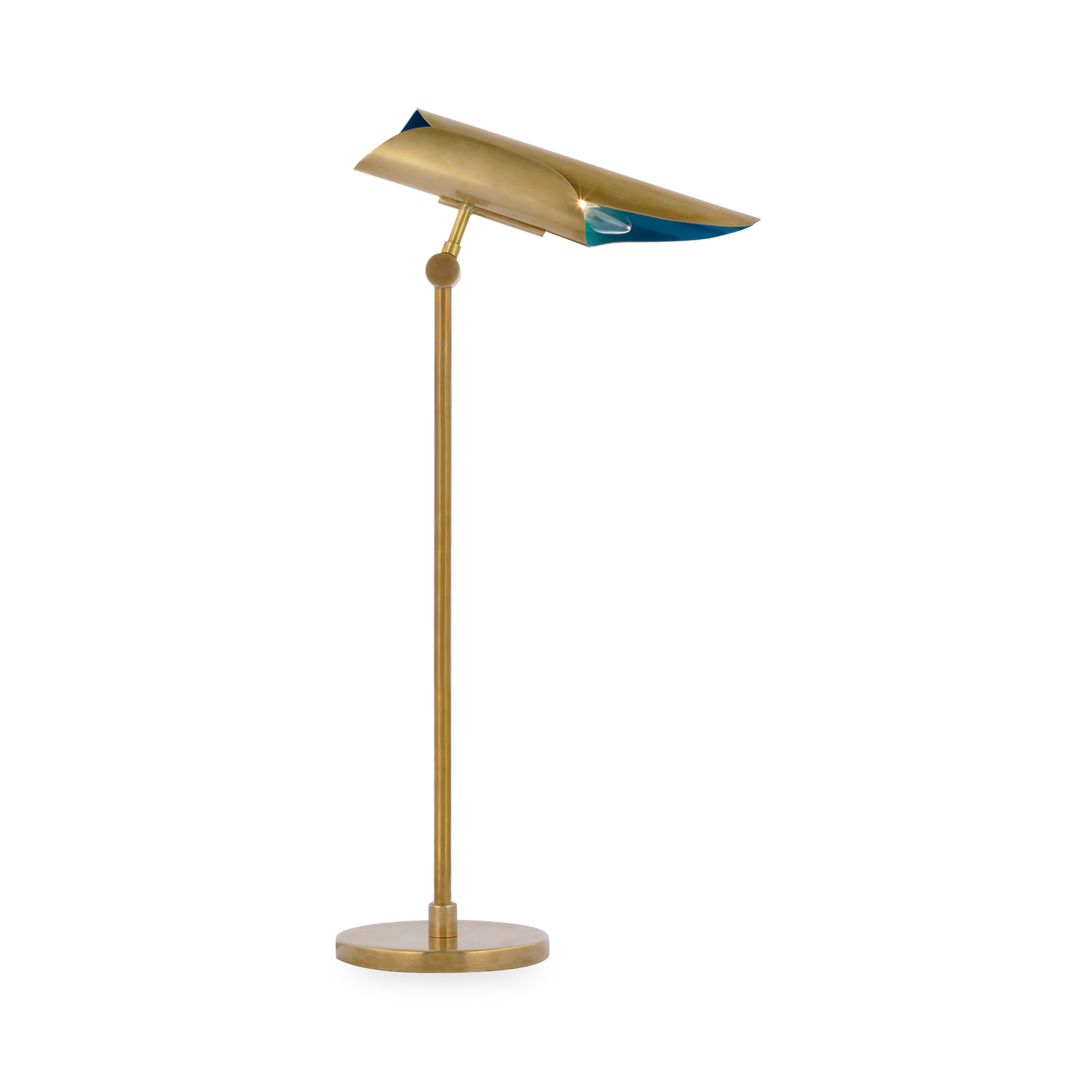 The Floor Desk Lamp features styling that would be at home in a range of spaces with its vintage-inspired / imaginative / modern chandeliers in blown glass details.