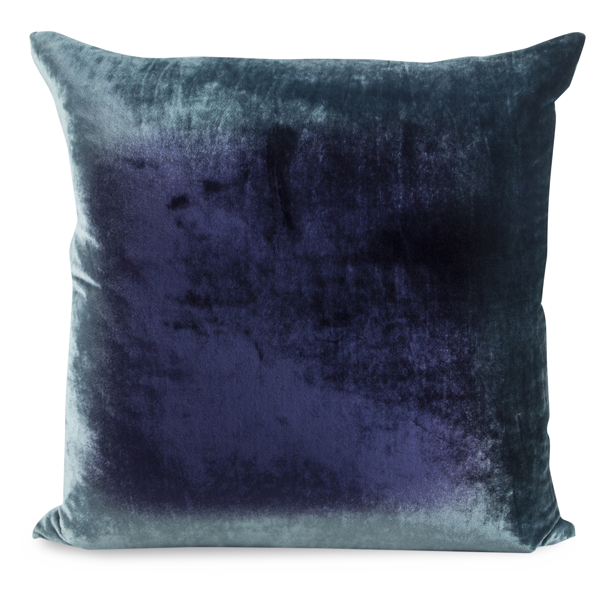 The hand-dyed Velvet Ombre Pillow is composed of striking hues.