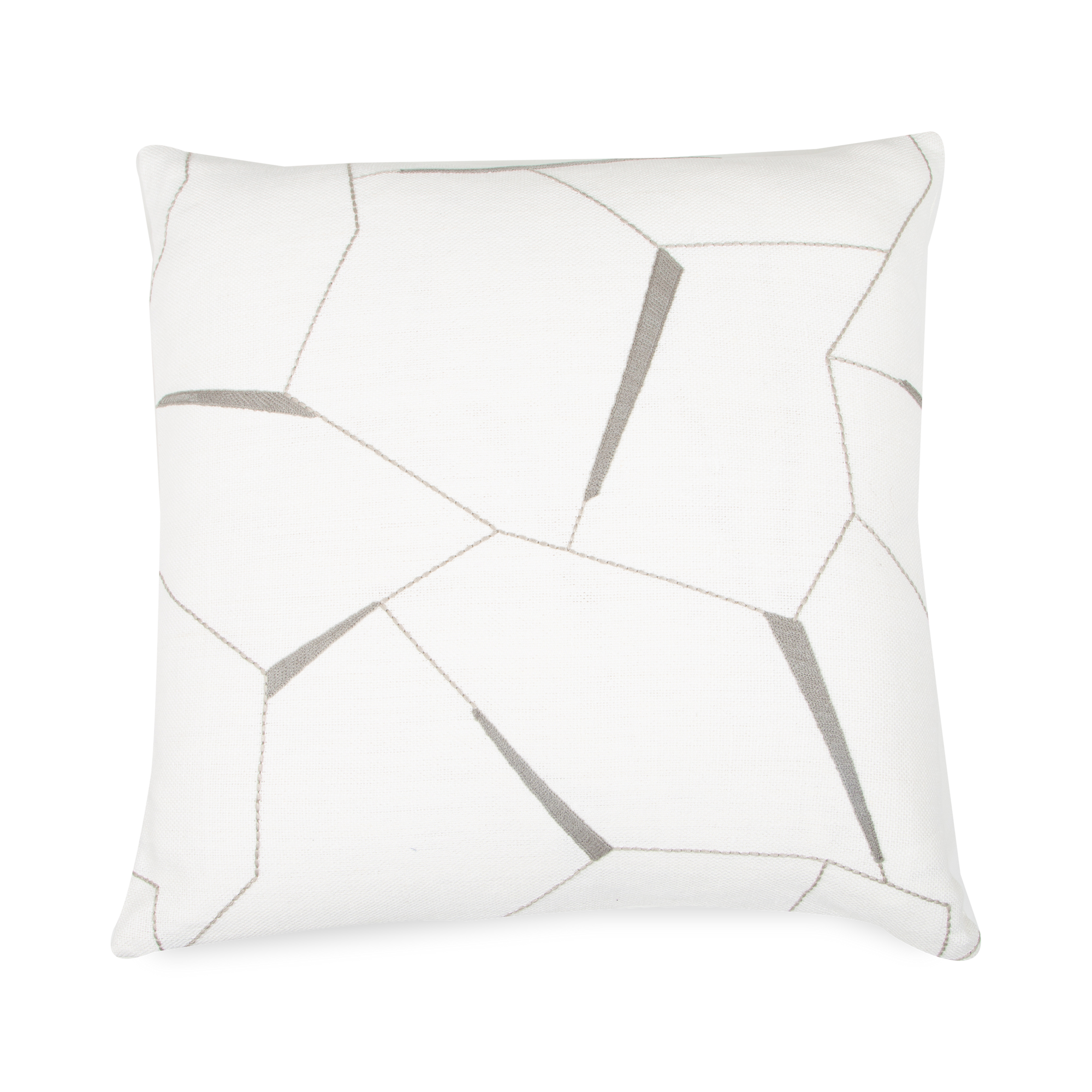 Defined by its dynamic and captivating design, the Diverge Pillow features a geometric design to add character to a space.