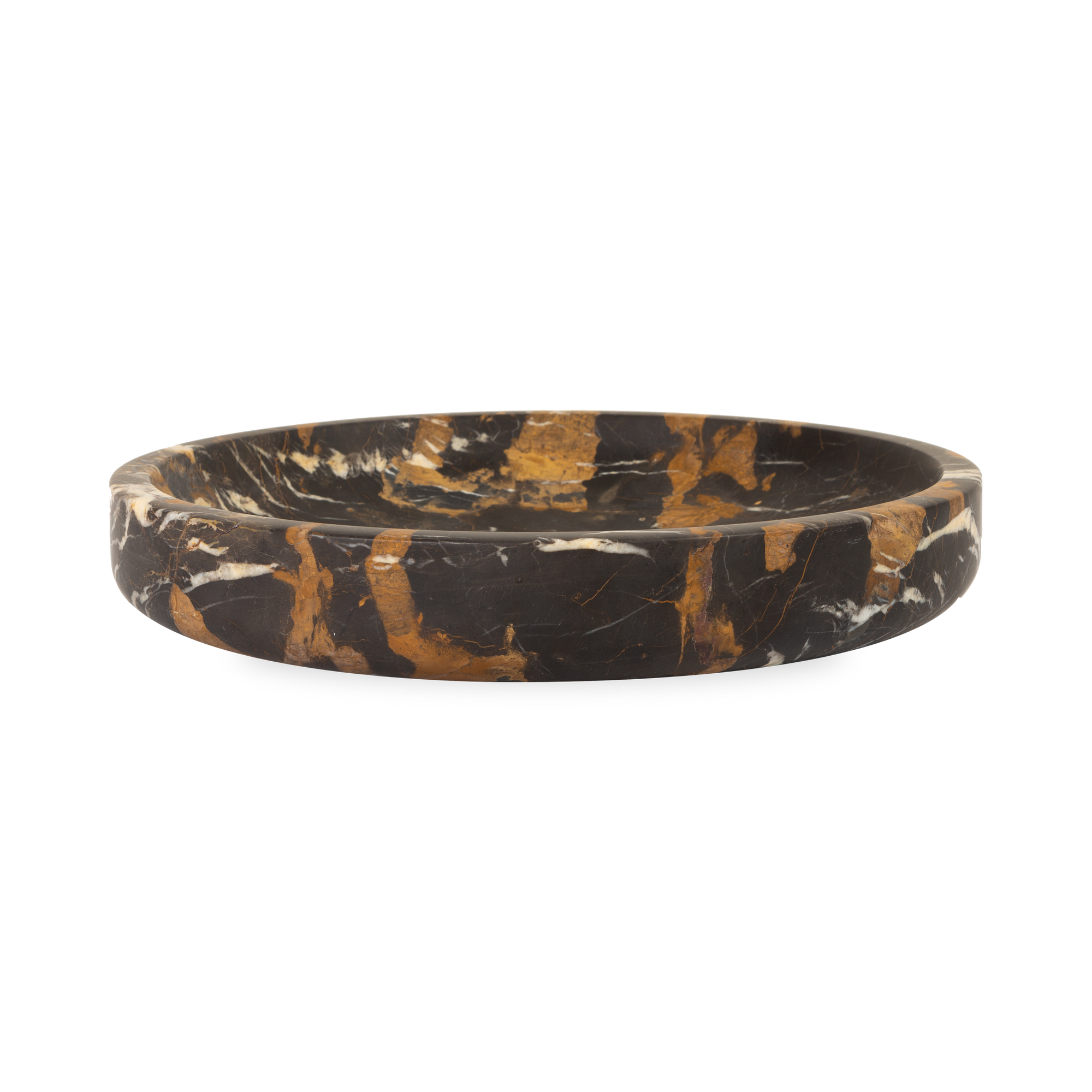 Provides elements of elegance and sophistication, the Honed Marble Bowl features rich brown and gold tones which brings warmth into your space.