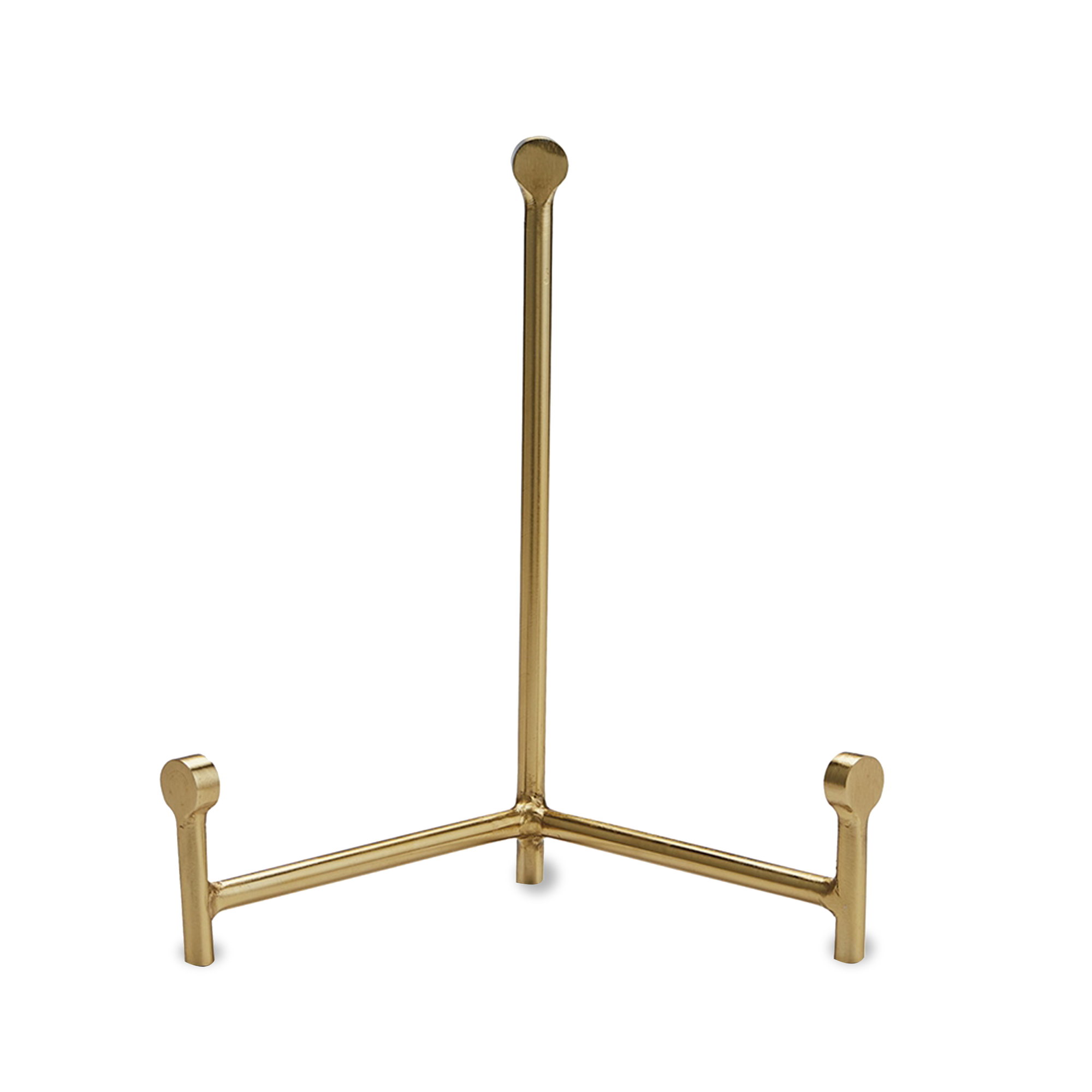 With its sturdy design, this black tripod stand is a great piece to showcase your unique plates and decorative trays.