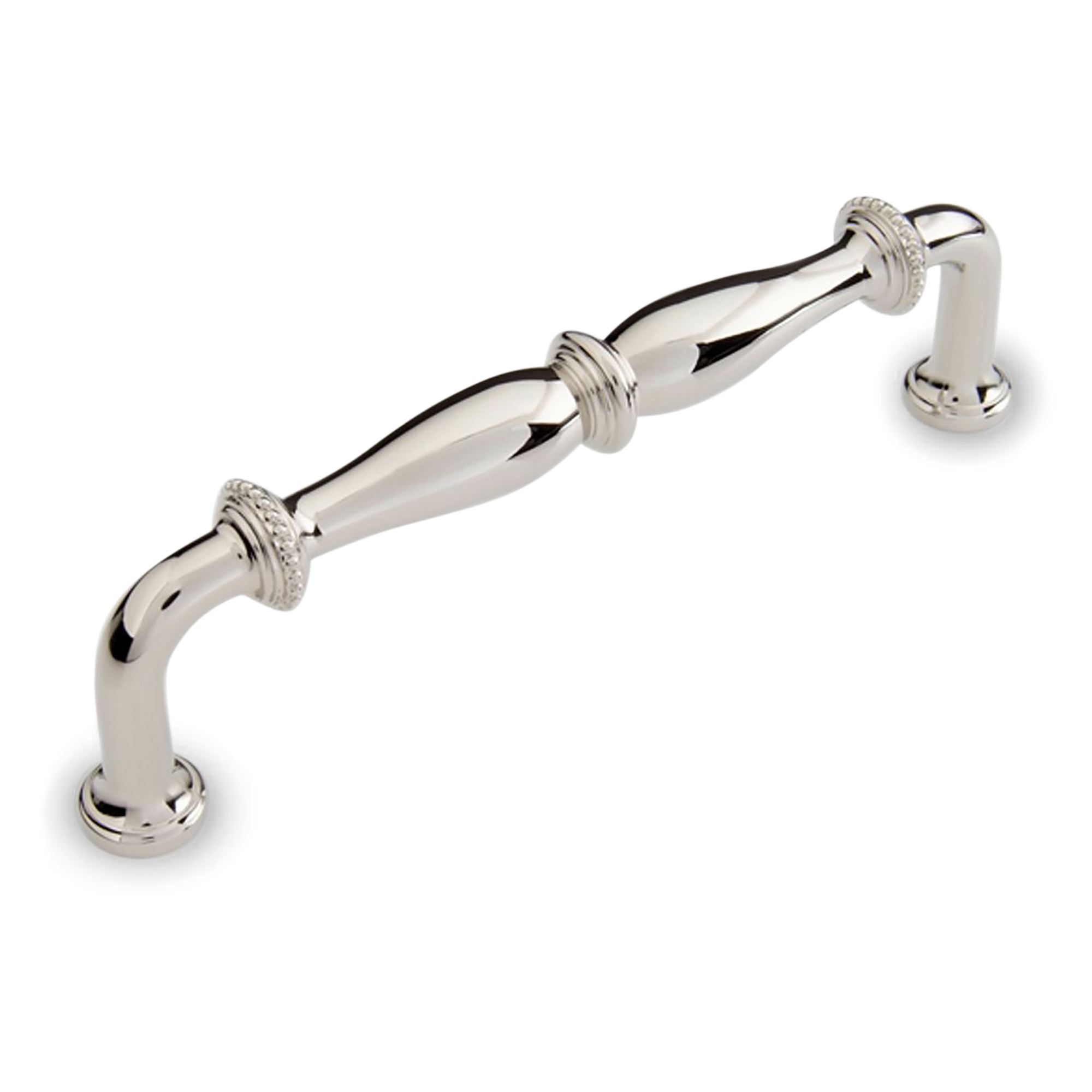 Elegant beads on traditional cabinet hardware provide added texture that captures the light and deepens the shadows to provide exquisite detail to your decor.