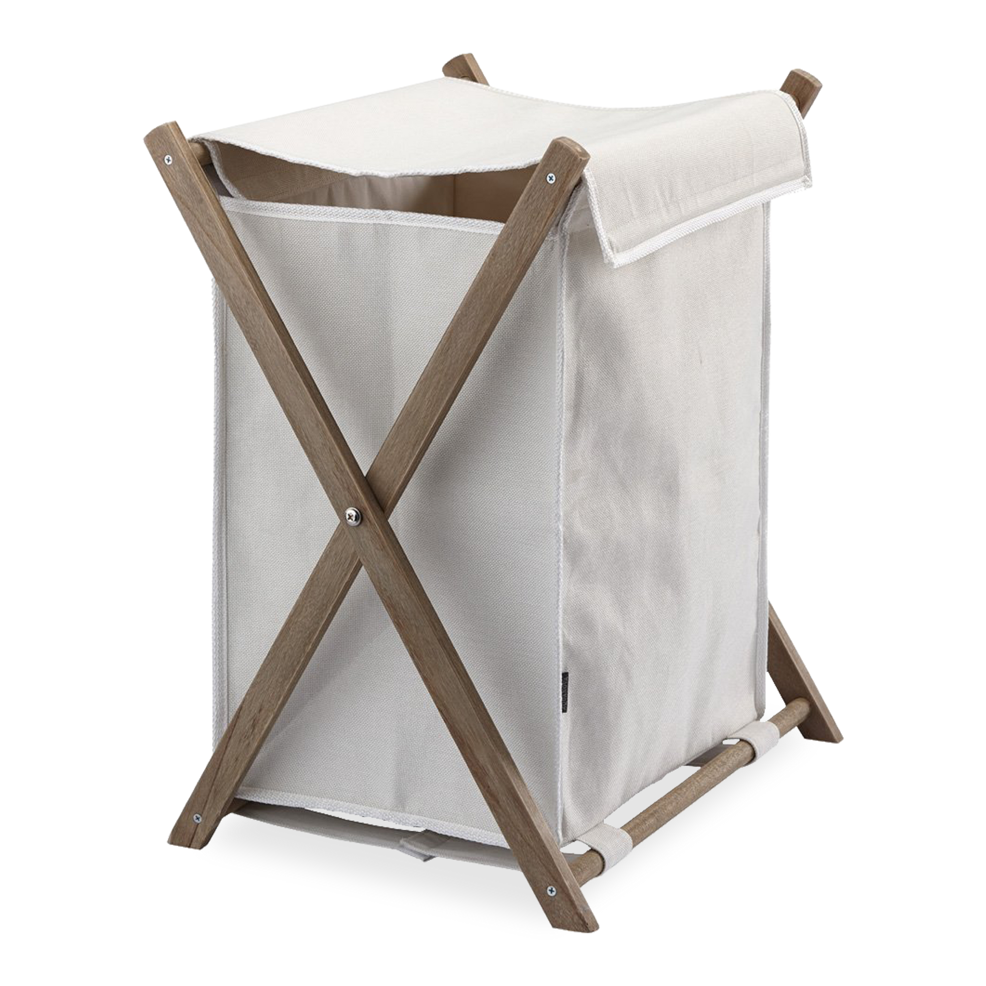 This versatile Frame Laundry Basket consists of wooden frames that can be folded for easy storage.