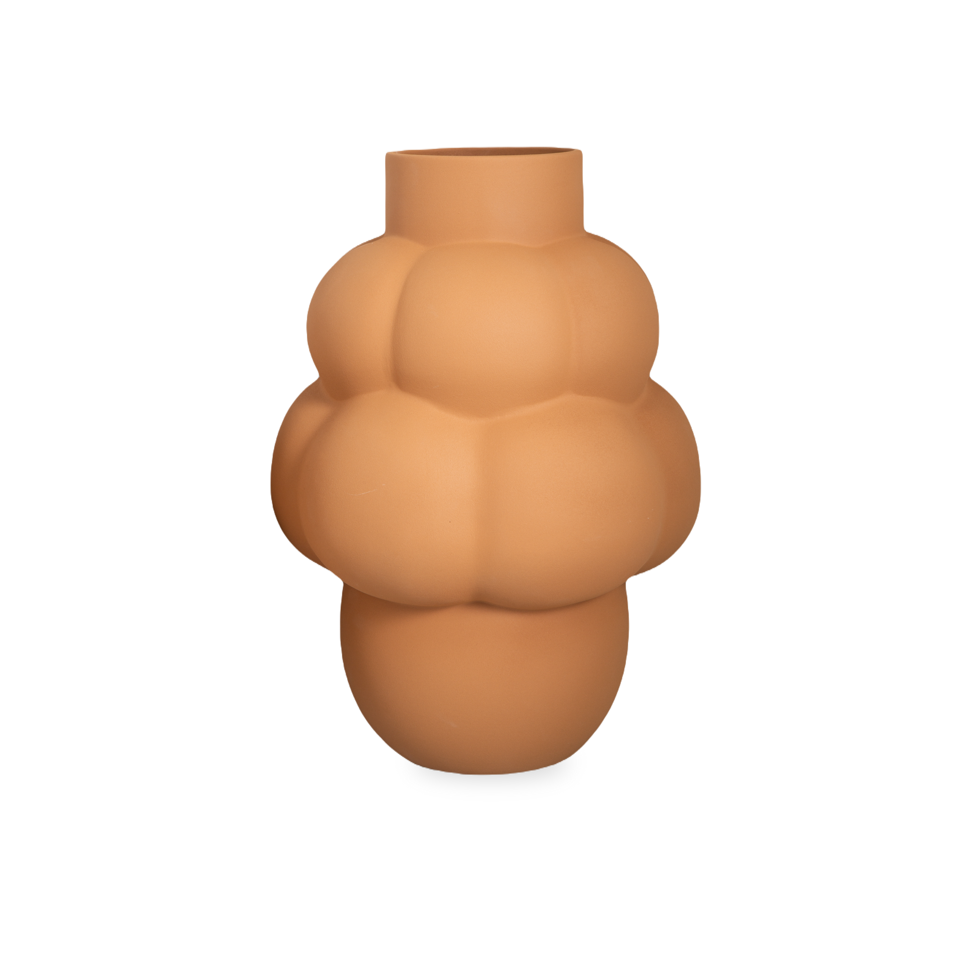 Characterized by its bulbous figure and cordial lines, the Balloon Vase has an expressive yet amicable silhouette that is versatile for any setting.