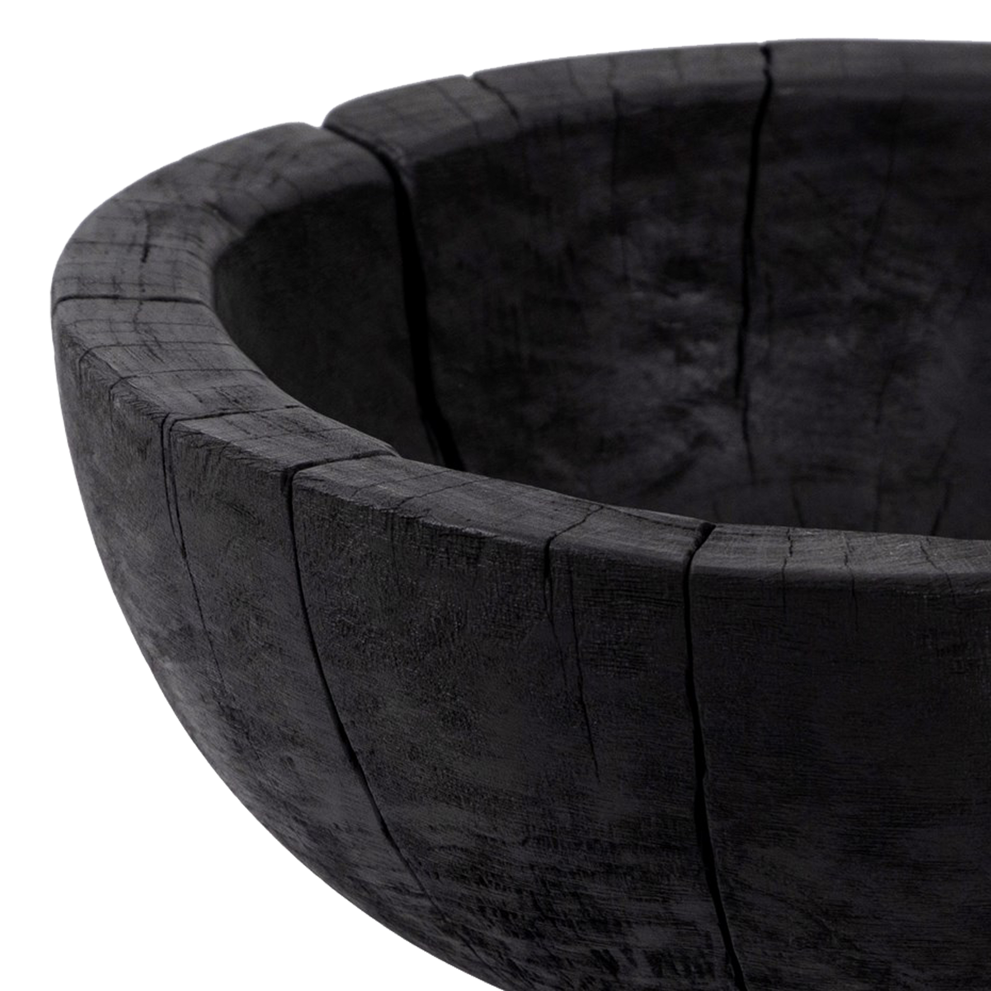 Made from mixed reclaimed woods and finished in a carbon black, the Turned Pedestal Bowl will bring an element of nature into your space.