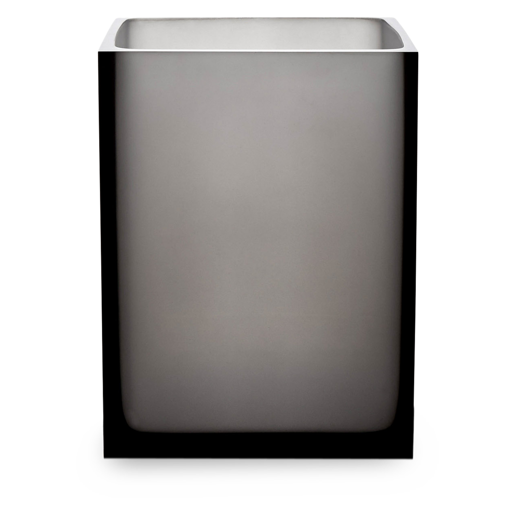 A thick, acrylic bathroom essential with a frosted lozenge interior.